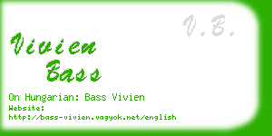 vivien bass business card